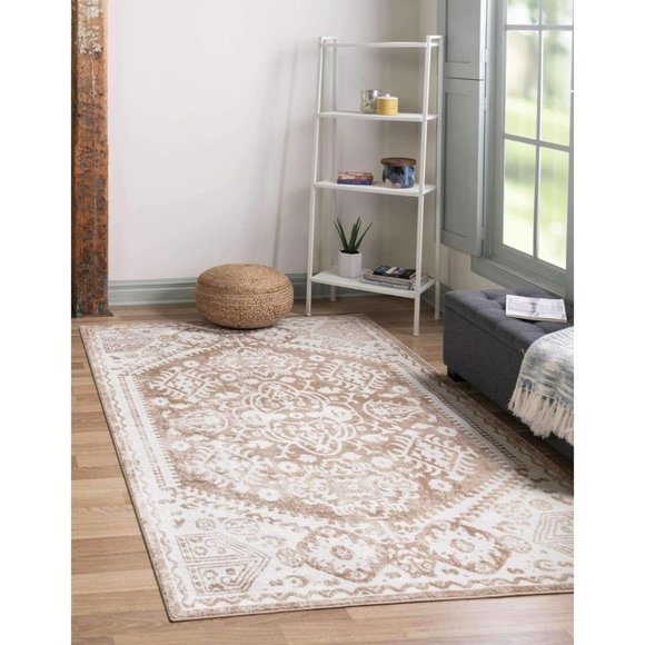 Unique Loom Oxford Collection Modern Geometric Beige/cream Area Rug (2' 0 x 3' 0 - Picture 1 of 3